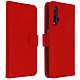 Avizar Étui Honor 20 et Huawei Nova 5T Housse Porte-cartes Fonction Support - Rouge Sobre et élégant, revêtement en éco-cuir avec un aspect craquelé et les finitions surpiquées