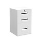 Classeur de bureau 3 tiroirs blanc-blanc 1 tiroir Dossiers Suspendus + 2 tiroirs Papeterie