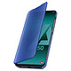 Avizar Housse Samsung Galaxy A50 Étui Miroir Clapet translucide Bleu pas cher