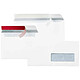 GPV Boîte de 500 Enveloppes DL 110 x 220 mm fenêtre à droite 35x100mm 80g Blanc Avec bande Enveloppe