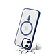 Avis Evetane Coque iPhone 12 Mini Bleue et transparente Motif fumée Compatible Magsafe + 2 Vitres Protection ecran