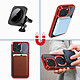Avis Avizar Coque MagSafe pour iPhone 15 Pro Max Silicone Protection Caméra  Contour Chromé Rouge