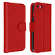 Avizar Housse iPhone SE 2022 / 2020 et 8 / 7 Clapet Porte carte Fonction support rouge - Porte carte intégré pour y glisser votre carte bancaire.