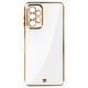 Avizar Coque pour Samsung A23 5G Souple Caméra Protégée Dos Transparent Bord blanc Coque silicone gel ultra-design de la Collection Cabana Lux pour votre Samsung Galaxy A23 5G
