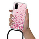 Evetane Coque cordon Samsung Galaxy S20 Dessin Confettis De Coeur pas cher