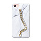 Evetane Coque iPhone 7/8 marbre dragonne chaine dorée Coque iPhone 7/8 marbre dragonne chaine dorée