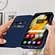 Avis Avizar Étui Samsung Galaxy S22 Plus Clapet Portefeuille Fonction Support Vidéo Bleu