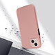 Avis Avizar Coque iPhone 13 Mini Arrière Rigide rose gold et Avant Souple Transparent