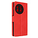 Avizar Étui pour OnePlus 11 Porte-carte Support vidéo Double Languette  rouge Housse de protection spécialement conçue pour le OnePlus 11