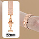 Avizar Bracelet pour Galaxy Watch 5 / 5 Pro / 4 Cuir véritable Boucle Papillon  rose pas cher