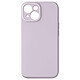Avizar Coque Silicone pour iPhone 15 Caméra Protégée Doux au Toucher  Violet Clair - Coque en silicone violet clair de la série Sweet, conçue pour protéger votre iPhone 15