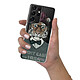 Evetane Coque Samsung Galaxy S21 Ultra 5G silicone transparente Motif Tigre Fashion ultra resistant pas cher