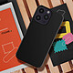 Acheter Moxie Coque pour iPhone 14 Pro Hybride Semi-rigide Fine Légère Intérieur Doux  noir