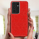 Avis Avizar Coque pour Samsung S21 Ultra Paillette Amovible Silicone Semi-rigide rouge