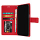 Acheter Avizar Housse pour Motorola Moto G62 5G, G31 et G41 Aspect Grainé Clapet Portefeuille Stand Vidéo  rouge