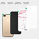 Acheter Evetane Coque iPhone 7 Plus/ 8 Plus Coque Soft Touch Glossy Chat et Fleurs Design