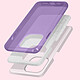 Avis Avizar Coque pour Apple iPhone 14 Pro Paillette Amovible Silicone Semi-rigide violet