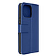 Avizar Étui pour Honor X6a Clapet Portefeuille Support Vidéo  Bleu - Housse en éco-cuir bleu, série Essential, conçue spécifiquement pour votre Honor X6a