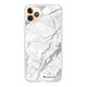LaCoqueFrançaise Coque iPhone 11 Pro 360 intégrale transparente Motif Marbre gris Tendance Coque iPhone 11 Pro 360 intégrale transparente Marbre gris Tendance