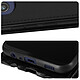 Acheter Avizar Étui pour Samsung Galaxy A03 Clapet Vertical Porte-carte Effet Cuir de Cheval  Noir
