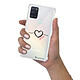 LaCoqueFrançaise Coque Samsung Galaxy A21S anti-choc souple angles renforcés transparente Motif Coeur Noir Amour pas cher