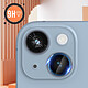 Acheter Avizar Film caméra pour iPhone 14 et 14 Plus Verre trempé 9H 0.4mm  Transparent Contour bleu