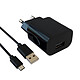 Apm Chargeur Secteur 1Usb 2.1A Noir + Cordon Micro Usb 1M Chargeur secteur 1 USB 2.1A + cordon micro USB