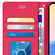 Avizar Housse Xiaomi Redmi Note 10 5G et Poco M3 Pro Porte-carte Support Vidéo Rose pas cher