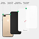 Acheter LaCoqueFrançaise Coque iPhone 7 Plus/ 8 Plus Coque Soft Touch Glossy Coeur Blanc Amour Design