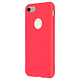 Avis Forcell  Coque iPhone SE 2022 / 2020 et 8 / 7 Soft Touch Silicone Souple Rouge