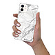 LaCoqueFrançaise Coque iPhone 12 mini anti-choc souple angles renforcés transparente Motif Marbre gris pas cher