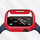 Avizar Coque Apple Watch Serie 7 (45mm) Rigide Finition Soft-touch Enkay rouge pas cher