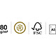 Acheter MIQUELRIUS Carnet recyclé A5 - 80p 80 gr - Quadrillé 5x5 mm - Couv Carton Recyclé - Eco Flowers