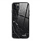 Evetane Coque en verre trempé iPhone 11 Pro Max Marbre noir Coque en verre trempé iPhone 11 Pro Max Marbre noir Ecriture Tendance et Design