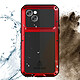 Acheter Love Mei Coque  pour iPhone 14 Plus Intégrale Antichoc Antichute Etanche Rouge
