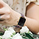 Avis Avizar Bracelet pour Apple Watch 41 / 40 / 38 mm Silicone à Motif Léopard Rose