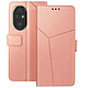 Avizar Etui Clapet pour Honor 200 Pro Portefeuille Support Vidéo Rose Champagne Conception ergonomique lisse pour un rendu élégant, habillant votre smartphone avec classe