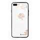 LaCoqueFrançaise Coque iPhone 7 Plus/ 8 Plus Coque Soft Touch Glossy Fleurs Blanches Design Coque iPhone 7 Plus/ 8 Plus Coque Soft Touch Glossy Fleurs Blanches Design