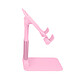 Avizar Support Bureau Universel Tige Réglable 20 cm / Angle Ajustable 0 à 140° - Rose. Un support bureau fonctionnel pour votre smartphone.