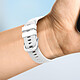 Avizar Bracelet pour Honor Magic Watch 2 46mm Silicone Texturé Blanc pas cher