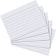 Avis HERLITZ Lot de 100 cartes de vocabulaire A6 lignées Blanc