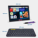 Pack Ordimemo iZitab4 10 ALOA HD 10.1" 2/32 Go WiFi Coque Stylet + clavier Logitech K380 pas cher