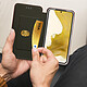 Avis Avizar Housse Samsung Galaxy S22 Clapet Porte-carte Support Finition Satinée bordeaux