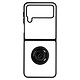 Avizar Coque pour Samsung Galaxy Z Flip 4 Bi-matière Bague Métallique Support Vidéo  Noir Coque de protection avec un anneau de maintien conçue spécialement pour votre Samsung Galaxy Z Flip 4