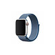 Devia Bracelet pour Apple Watch 42/44/45/49mm en Nylon Bleu - Fabriqué en nylon tissé à double épaisseur