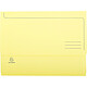 EXACOMPTA Paquet de 50 chemises à poche SUPER en carte 210g A4, coloris jaune canari x 3 Chemise de rangement