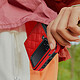 Avizar Coque pour Samsung Z Flip 4 Rhombique Rigide Série Rhombus Chic  rouge pas cher