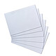 HERLITZ Paquet de 100 fiches bristol, format A4, lignées, blanc Fiche Bristol