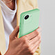 Avizar Coque pour Realme C30 Silicone Semi-rigide Finition Soft-touch  vert pas cher