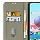 Avizar Étui pour Xiaomi Redmi Note 10 Clapet Portefeuille Support Vidéo  Gris pas cher